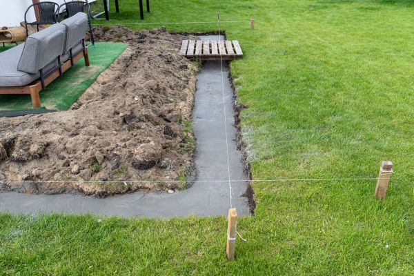 Cement Footer Installation in Pasco