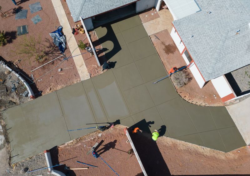 Finished Driveway with Decorative Texture